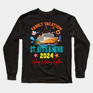 Family Vacation St. Kitts & Nevis 2024 Family Matching Group Summer Long Sleeve T-Shirt